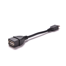 Black 5pin Mini USB Male To USB 2.0 Type A Female OTG Host Adapter Cable OTG Cable For Cellphone Tablet MP3 MP4 Camera 10cm New 2024 - buy cheap