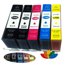 5 Compatible HP 178 XL Ink cartridge For HP Photosmart  B109 B110 B210 C309 C310 C410 D5468 D5463 D5460 printer 2024 - buy cheap