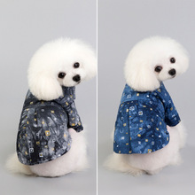 Хлопковая рубашка с принтом Чихуахуа Одежда для собак для маленьких собак Одежда для домашних животных Французский бульдог йоркширская одежда костюм для Мопса 2024 - купить недорого