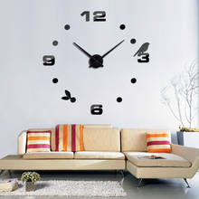 top fashion 3d wall clock still life quartz watch modern home decoration clocks living room diy acrylic mirror stickers 2024 - buy cheap