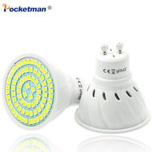 LED Lamp GU10 220V Bombillas Lampada Spotlight LED Bulb SMD 2835 Lamparas Spot Light  GU 10 48 60 80LEDs 230V 240V Energy Saving 2024 - buy cheap