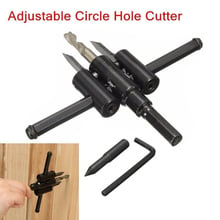30mm-120mm/200mm Adjustable Metal Wood Circle Hole Saw Drill Bit Cutter Kit DIY Tool 2024 - buy cheap