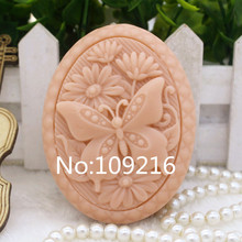 New Product!!1pcs Butterfly and Flower (zx221) Food Grade Silicone Handmade Soap Mold Crafts DIY Mould 2024 - buy cheap