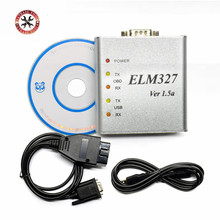 Elm327 metal v1.5/v1.5a obd2 ferramenta de diagnóstico automático, scanner leitor de código, interface usb de metal, frete grátis, 2021 2024 - compre barato