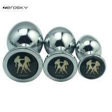 Zerosky Big Stainless Steel Metal Anal Plug Dildo Sex Toys Products Butt Plug Gay Anal Beads Sex Toys for Women Men 2024 - buy cheap