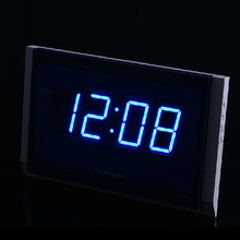 2018 Big Watch Remote Control Large LED Digital Wall Clock Modern Design Home Decor  Living Room Clocks Snooze Alarm BLUE RED 2024 - buy cheap