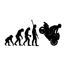 18.3*8.5CM Fashion Human Evolution Motorcycle Car Stickers Personalized Vinyl Reflective Decals Black/Silver C7-0688 2024 - buy cheap