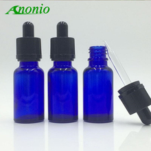10 Uds 5ML 10ML 30ML 50ML botella de aceite esencial mini botella de vidrio cuentagotas de aceite esencial botella de vidrio azul para aceite esencial 0B 2024 - compra barato