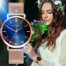 Women Watches Top Brand Luxury 2020 Fashion Diamond Ladies Wristwatches Stainless Steel gold Mesh Strap Female Quartz Watch A5 2024 - buy cheap