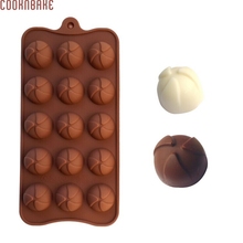 COOKNBAKE DIY Silicone Cake Mold Bakeware Chocolate Mold New 15 Lattices Ball Jelly Pudding Mold SICM-115-24 2024 - buy cheap