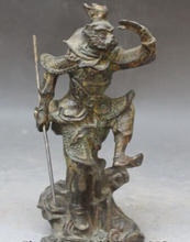 RHS0173 10" Chinese Buddhism Old Bronze XIYouJi Sun WuKong Monkey King Buddha Statue 2024 - buy cheap