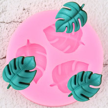 Molde de silicone de folha de tartaruga, faça você mesmo, ferramentas de decoração de bolo, folhas, cupcake, topper, argila doce, molde de pasta de chocolate 2024 - compre barato