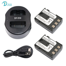 2pc NB-2L NB2L NB-2LH Camera Battery with USB Dual Charger for Canon EOS 400D S80 S70 S50 S60 350D G7 G9 Kiss N X Rebel XT XTi 2024 - купить недорого