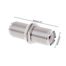 UHF SO239 Female To Female Jack Nut Bulkhead Panel Mount Adapter Connector Straight F/F 2024 - buy cheap