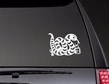 Cute Fuzzy Snake  style sticker Car Window Bumper Decor Creative Animals Car Decor New ZP0655 2024 - buy cheap