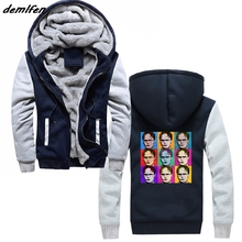 Winter The Office Dwight Schrute TV Show Men's Adult Hoodie Casual Thick Zipper Sweatshirt Hip Hop Jacket Tops Streetwear 2024 - buy cheap