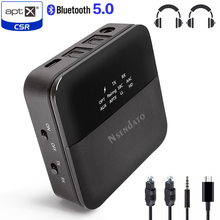 Receptor y transmisor de Audio con Bluetooth 5,0, adaptador inalámbrico de baja latencia APTX, pantalla óptica de 3,5mm para TV/hogar/coche 2024 - compra barato