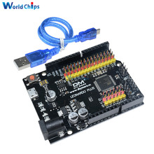 Placa leonardo r3 plus para arduino, módulo de controlador com cabo ch340, ch340g, embutido 2024 - compre barato