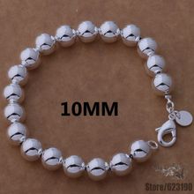 AH271 silver plated bracelet,silver fashion jewelry 10MM Buddha beads /bwzakoga djlamasa 2024 - buy cheap