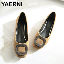 YAERNI   Spring New Ladies Flat Shoes Casual Comfortable Slip-On Flats Women's Shoes  Woman Soft Driving Single Shoes C48 2024 - buy cheap