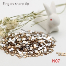 1000 pcs SS10 Champagne 14 Facets Resin Round Rhinestone Sparkling Rhinestones Nail Art Decoration DIY N07 2024 - buy cheap