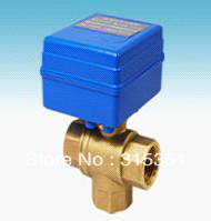 Free Shipping CWX-20 Brass Mini Electric 3 Way Ball Valve G1/2'' Water Treatment HAVC 5V Control type CR01 or CR02 2024 - buy cheap