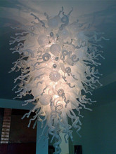 Artistic White Murano Modern Pendant Light AC Led Bulbs 110v/240v Hand Blown Glass Pendant Lamp Air Shipping 2024 - buy cheap