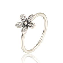 925 anillos de plata esterlina de anillo con forma de flor para mujer, joyería de moda, nueva, RIP146 2024 - compra barato