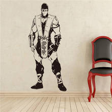 Mortal Kombat Wall Decal Art Design Fighting Games Removable Waterproof Removable wall stickers home decoration 2024 - buy cheap