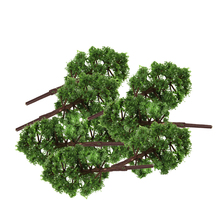 20pcs Tree Model Train Wargame Scenery Layout Supplies 3.15 Inch Deep Green Tree Model, 1:150 Scale 2024 - buy cheap