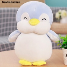 Pingüino de peluche azul grande, juguete grande de 40cm, algodón, pingüino gordo, cojín de muñeco suave, regalo de cumpleaños s0592 2024 - compra barato