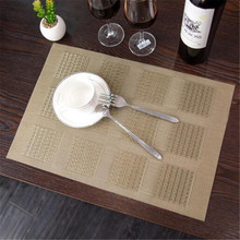 Non-Slip Placemats For Kitchen Table PVC Individuales Mat Napkins Table Decor Pads Bowl Restaurant Coasters Napkins On The Table 2024 - buy cheap