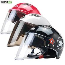 Мотоциклетный шлем для женщин mtb велосипедная Защитная шапка для мужчин скутер мото мотоциклетный шлем Защитное снаряжение двойной лицевой щит 2024 - купить недорого