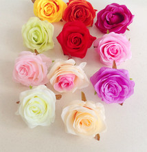 48pcs/lot Artificial Rose Flower Heads 11 Colors Plastics Flowers 8cm Chinese Roses for Wedding Party Centerpieces Floral Decor 2024 - buy cheap