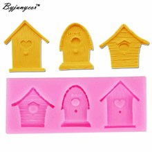 Byjunyeor molde de silicone resina epóxi para decoração de casa e pássaros, forma de fondant em resina para doces de chocolate m763 2024 - compre barato