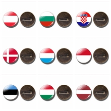 Europa país bandeira redonda de vidro cabochão broche pinos bielorrússia croácia dinamarca lituânia hungria letónia bandeira bandeira bandeira bandeira bandeira bandeira jóias 2024 - compre barato