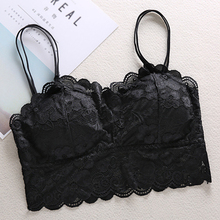 2020 new brandy melville tops spaghetti strap ladies camisole black white lace bralette sexy tank top women summer crop top 2024 - buy cheap