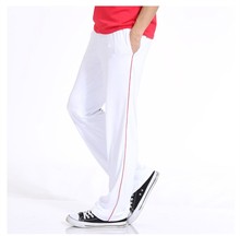 2020 Summer Men Casual Active Sweatpants Men Basic Trousers Tracksuit Striped Thin Breathable Sportswear Straight Pants 2024 - buy cheap