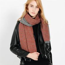 Для женщин сплошной цвет шарф Элегантный Теплый осень зима шаль шейный платок подарок 2024 - купить недорого