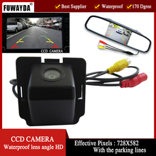 Fuwayda-câmera de ré para mitsubishi outlander 2005-2011, full hd, dobrável, tela lcd 2024 - compre barato