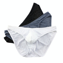 3PCS/Lot Men's underwear Sexy Front Convex Men's Briefs Comfortable Breathable Elastic Bag High Quality Underwear Men Briefs 2024 - buy cheap