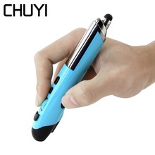 CHUYI-Mini ratón óptico USB inalámbrico, 1600 DPI, bolígrafo láser táctil ergonómico, para PPT Pointer, PC y portátil 2024 - compra barato