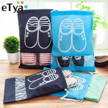 ETya-Bolso con cordón para mujer, bolsa de zapatos de almacenamiento para el hogar, paquete portátil, organizador práctico, cubierta, venta al por mayor, envío directo, 2 tamaños 2024 - compra barato