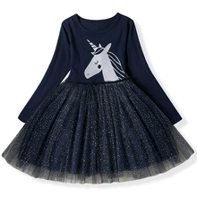 2019 платье с единорогом вечерние платья Одежда для девочек костюм для малышей Детские платья для девочек vestidos одежда принцессы для детей 3 От 5 до 6 лет 2024 - купить недорого