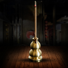 Queimador de incenso de metal madeira artesanal, suporte de varas estilo chinês, artesanato criativo, decoração de casa vintage 2024 - compre barato