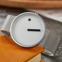 Creative Watches Minimalist Wristwatch Men Women Stainless Steel Mesh Strap Simple Design Bracelet Fashion Watch Hodinky Clock 2024 - buy cheap
