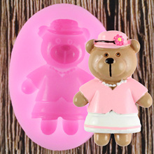 DIY Bear Silicone Mold Cupcake Topper 3D Cake Decorating Tools Fondant Baking Chocolate Gumpaste Candy Clay Mould 2024 - buy cheap