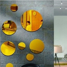 Novo adesivo de parede 3d acrílico para decoração de casa diy, espelho grande de 9 pisos, pacote de múltiplas peças 2024 - compre barato