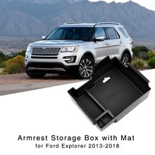 Armrest Storage Box for Ford Explorer 2013 2014 2015 2016 2017 2018 Interior Center Console Organizer Glove Holder Tray 2024 - buy cheap