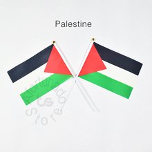 Палестина 14*21 см 10 штук Рука развевающийся флаг для удовлетворения, парад, вечерние. Висит, украшения 2024 - купить недорого